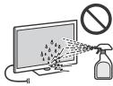 SONY KDL32RD430 - Schermoppervlak/kast van het tevisietoestel behandelen en reinigen - 1
