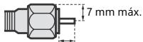 SONY KDL32RD430 - Recomendación sobre el conector de tipo F - 1