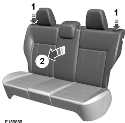 FORD FOCUS 2018 - Pour rabattre le dossier du siège - 1
