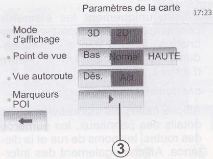 DACIA MEDIA NAV - Régler le mode d'affichage - 1