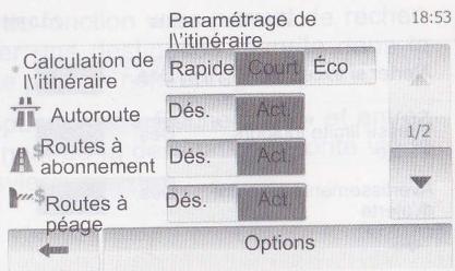 DACIA MEDIA NAV - Méthode de planification d'itinéraire - 1