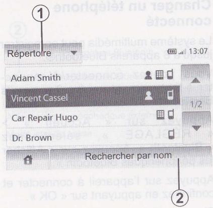 DACIA MEDIA NAV - RÉPERTOIRE TÉLÉPHONIQUE - 1