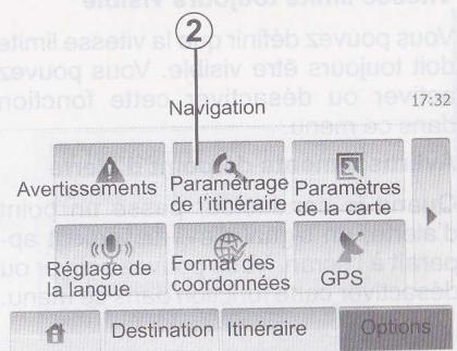 DACIA MEDIA NAV - RÉGLAGES DE NAVIGATION (2/4) - 1