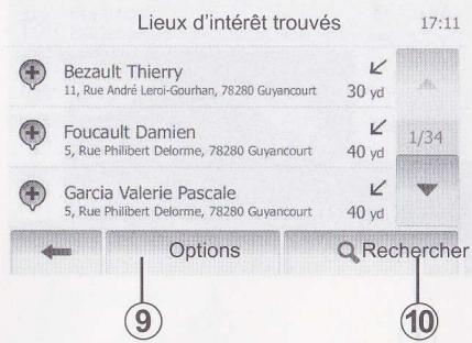 DACIA MEDIA NAV - Saisir les coordonnées de la destination - 1