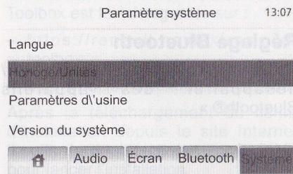 DACIA MEDIA NAV - Luminosité de l'écran - 1