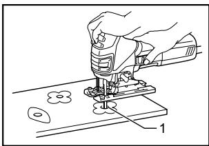 MAKITA 4351FCT,  4351FCTJ - A) Boring a starting hole: - 1