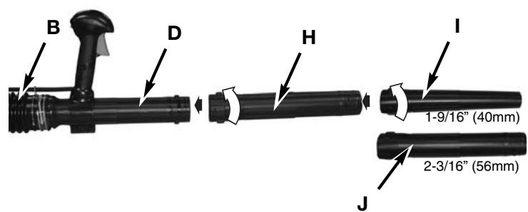 MCCULLOCH ASB3206 - 3-3. ATTACH INTERMEDIATE TUBE AND CONCENTRATOR NOZZLE - 1