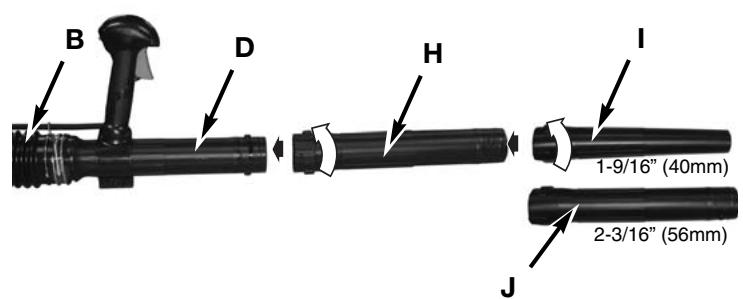 MCCULLOCH ASB3206 - 3-3. FIXER LE TUBE INTERMÉDIAIRE ET LE GICLEUR DU CONCENTRATEUR - 1