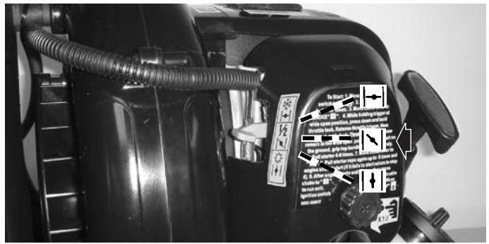 MCCULLOCH ASB3206 - 5-1. DEMARRAGE D'UN MOTEUR FROID - 5