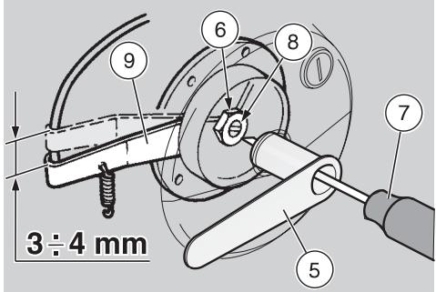 APRILIA MX125 - La chiave speciale (5) è reperibile presso i Concessionari Ufficiali aprilia. - 1