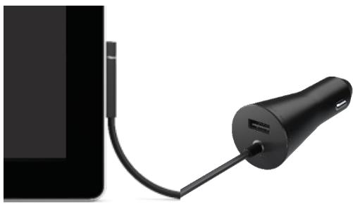 MICROSOFT SURFACE PRO 2 - Chargeur voiture allume-cigare via USB - 1