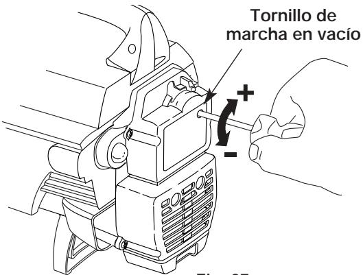MTD RGBV3100 - Ajuste del tornillo de marcha lenta - 2