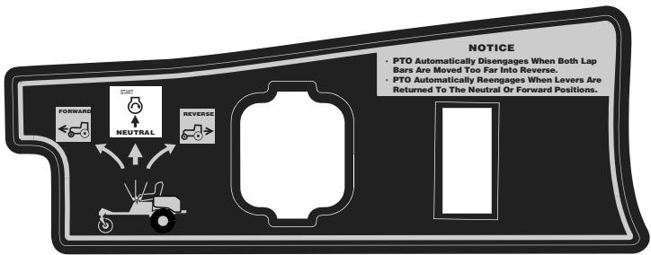 MTD RZT17 - SAFETY DECALS AND LABELS - 2