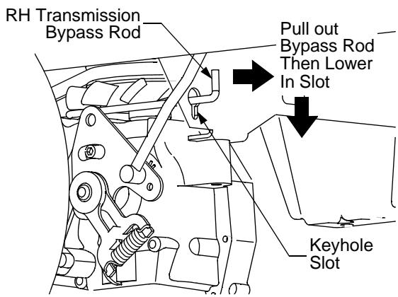 MTD RZT17 - USING THE TRANSMISSION BYPASS RODS - 2