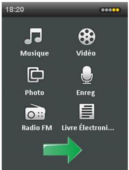 D-JIX M490BT - Organisation du menu principal - 2