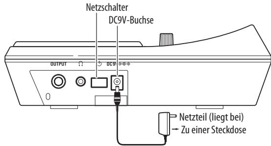 KORG WAVEDRUM MINI - AnschlieBen ans Stromnetz - 1