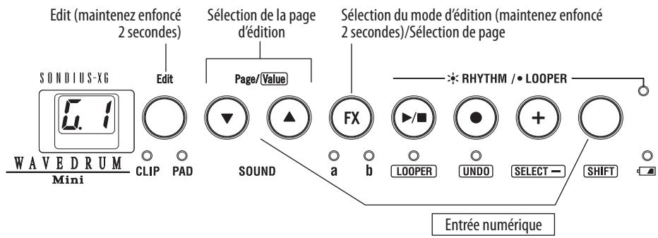 KORG WAVEDRUM MINI - Changer les réglages - 1