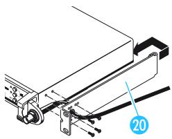 SENNHEISER SR 3254 - Montage sur bâti avec montage des antennes à l'avant - 2