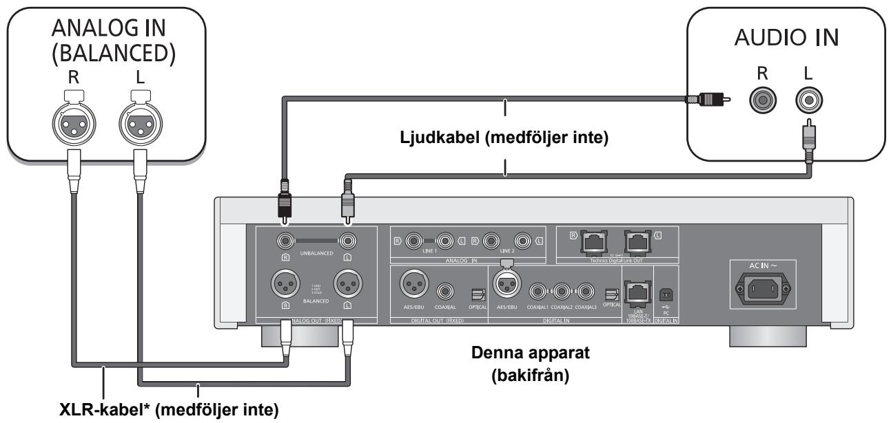 PANASONIC SU-R1EB - Ansluta till de analoga ljudingångsenheterna - 1