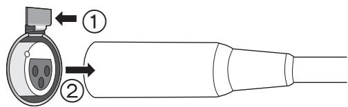 PANASONIC SU-R1EB - ■ Afsluiten van de gebalanceerde kabels - 1