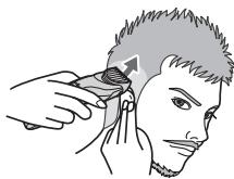 PANASONIC ER-GC51 - Adjusting the length around the ears and sides - 2