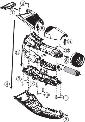 PANASONIC ER-GC51 - Entfernen Sie den eingebauten, wiederaufladbaren Akku vor der Entsorgung aus dem Haarschneidegerät. - 1