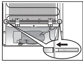 PANASONIC NR-BN34EW2 - Mise en place des guides de maintainen de la distance - 1
