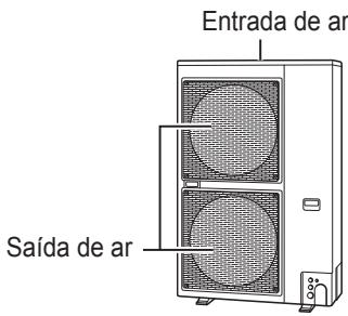 Entrada de ar Saída de ar