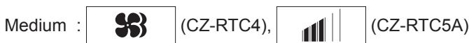 Medium : (CZ-RTC4), (CZ-RTC5A)
