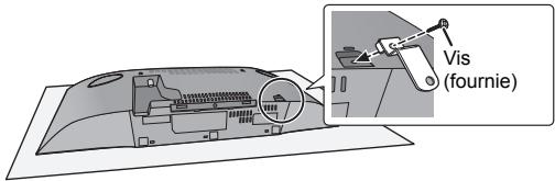 PANASONIC SC-HC395EG - Fixez le support de sécurité sur l'appareil à l'aide de la vis (fournie). - 1