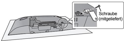 PANASONIC SC-HC395EG - Befestigen Sie die Sicherheitsvorrichtung mit der Schraube (mitgeliefert) an dem Gerät. - 1