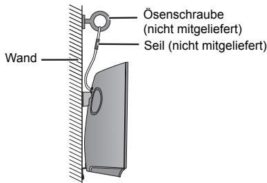 PANASONIC SC-HC397EG - Bringen Sie das Seil zur Sturzprüvention (nicht mitgeliefert) an thisem Gerät an. - 7