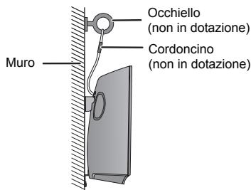 PANASONIC SC-HC397EG - Installare il cordoncino anticaduta (non in dotazione) su但这a unità. - 7