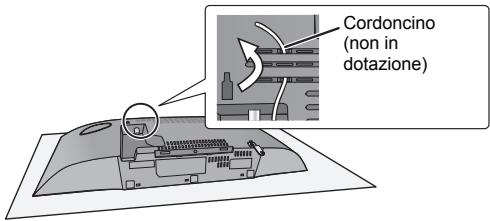 PANASONIC SC-HC397EG - Installare il cordoncino anticaduta (non in dotazione) su但这a unità. - 1