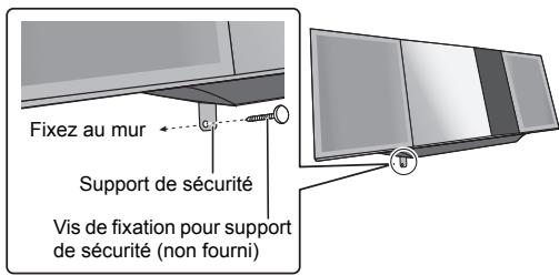 PANASONIC SC-HC397EG - Instructions pour le montage mural - 7