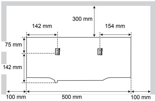 PANASONIC SC-HC397EG - Instructions pour le montage mural - 4