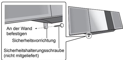 PANASONIC SC-HC397EG - Bringen Sie das Seil zur Sturzprüvention (nicht mitgeliefert) an thisem Gerät an. - 6