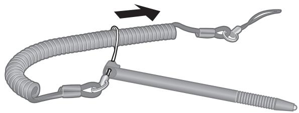PANASONIC TOUGHBOOK CF-30 - Attacher le stylet à l'ordinateur - 4