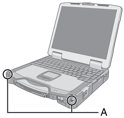 PANASONIC TOUGHBOOK CF-30 - Attacher le stylet à l'ordinateur - 1