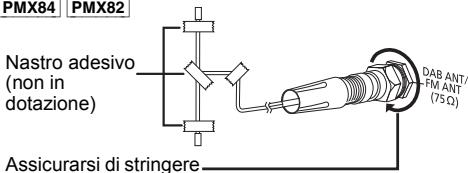 PANASONIC SC-PMX82EG - Collegare l'antenna. - 1