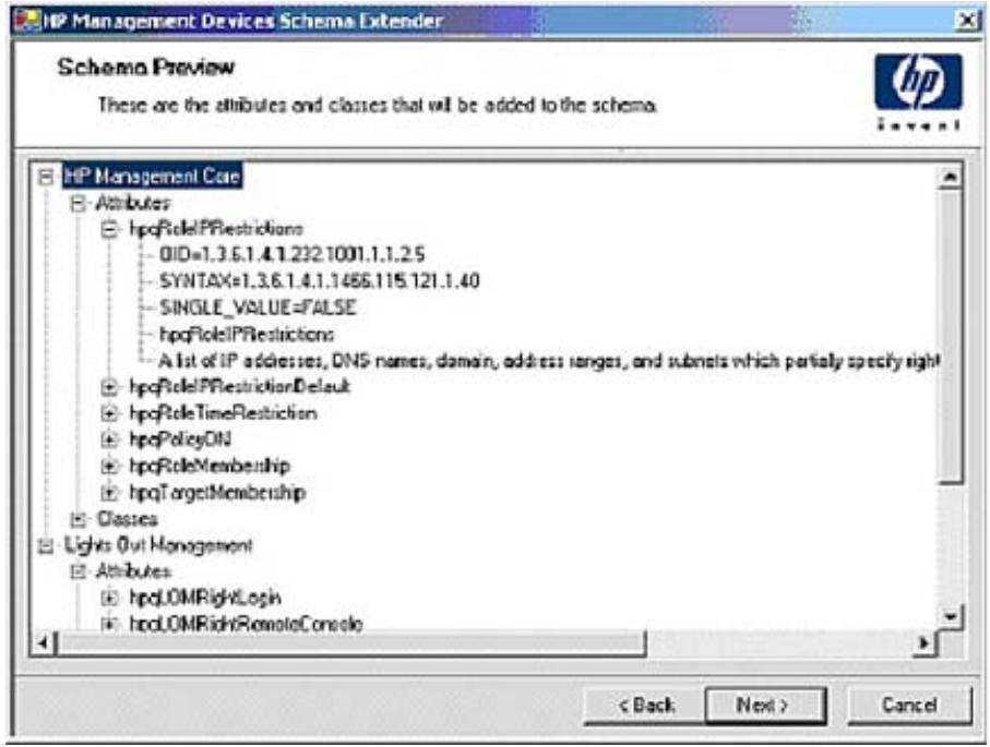 HP INTEGRATED LIGHTS-OUT 2 (ILO 2) STANDARD FIRMWARE - Schema Preview (Aperçu du schéma) - 1
