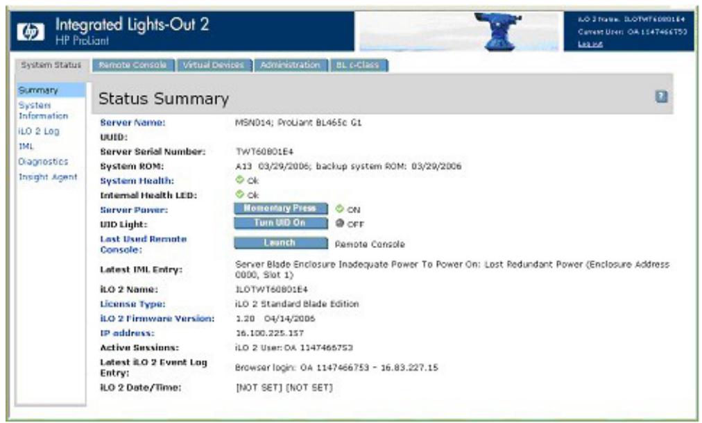 HP INTEGRATED LIGHTS-OUT 2 (ILO 2) STANDARD FIRMWARE - Ventilateur virtuel iLO 2 - 1