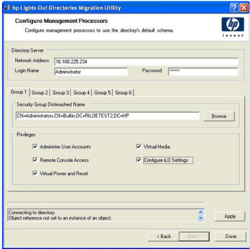 HP INTEGRATED LIGHTS-OUT 2 (ILO 2) STANDARD FIRMWARE - Configuration pour l'intégration d'annuaire sans schéma - 1