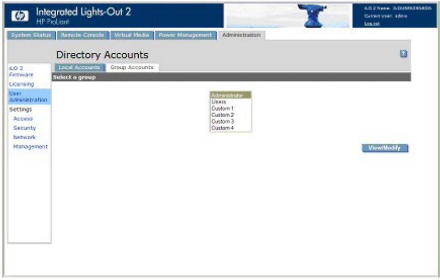 HP INTEGRATED LIGHTS-OUT 2 (ILO 2) STANDARD FIRMWARE - Administration des utilisateurs - 2