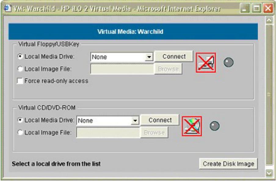 HP INTEGRATED LIGHTS-OUT 2 (ILO 2) STANDARD FIRMWARE - Lecteur de disquette/clé USB virtuel iLO 2 - 1