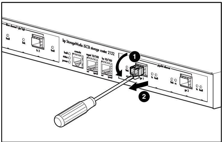 HP STORAGEWORKS ISCSI STORAGE ROUTER - Modules SFP avec attache - 4