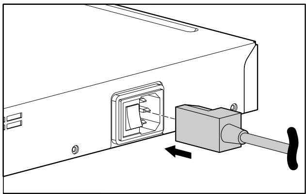 HP STORAGEWORKS ISCSI STORAGE ROUTER - Connexion de l'alimentation - 2