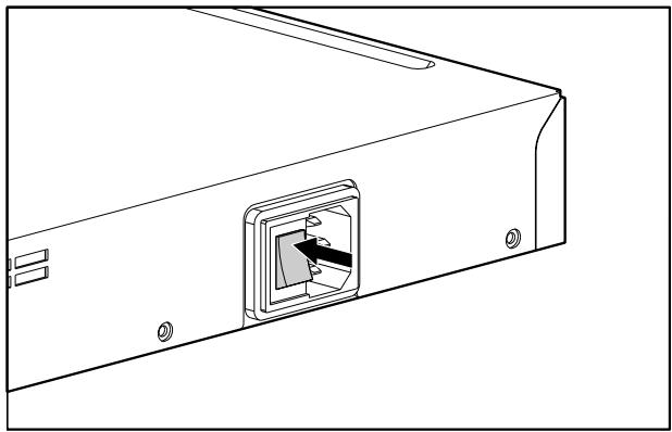 HP STORAGEWORKS ISCSI STORAGE ROUTER - Connexion de l'alimentation - 1