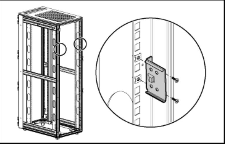 HP STORAGEWORKS SSL1016 TAPE AUTOLOADER - Fixation des supports en U - 1