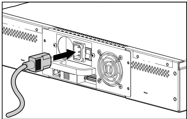HP STORAGEWORKS SSL1016 TAPE AUTOLOADER - Mise sous tension de l'autolocker - 1